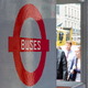 Image for article titled This London bus stop is made entirely from 100,000 Lego bricks